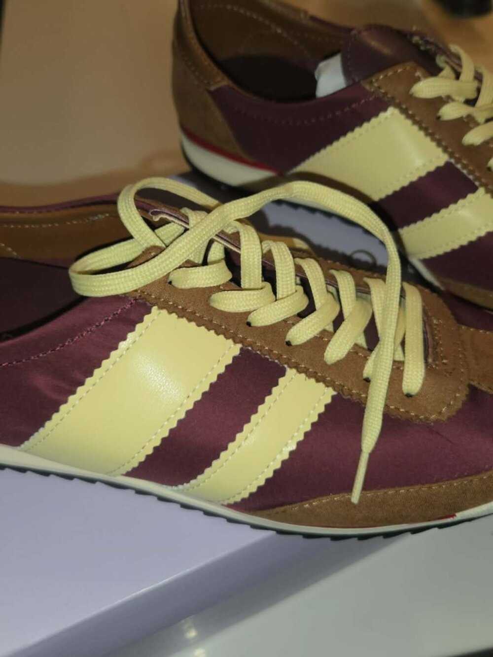 Madden Girl - Jumper Tennis Shoes (Burgandy/Brown/Cream)
